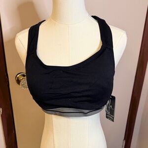 Jockey Black and Gray Sports Bra